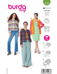 Blazerschnittmuster - Burda 5729