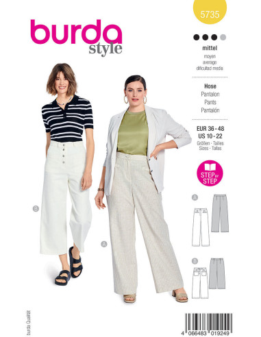 Hosenmuster - Burda 5735
