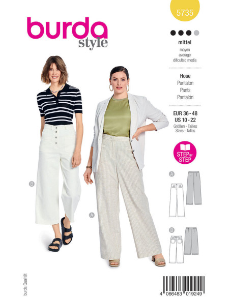 Hosenmuster - Burda 5735