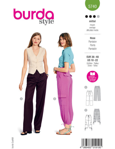 Hosenmuster - Burda 5740