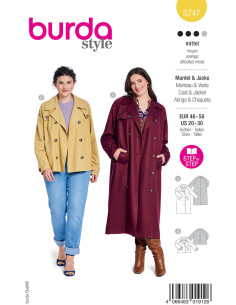 Mantelschnittmuster - Burda 5747