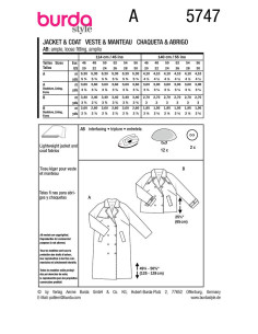 Mantelschnittmuster - Burda 5747 2