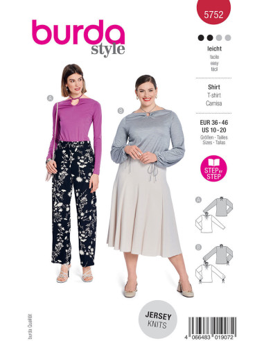 Top-Schnittmuster - Burda 5752