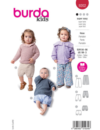 Hosenmuster - Burda 9202