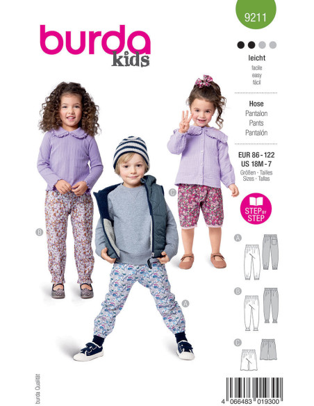 Hosenmuster - Burda 9211