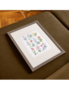 Kreuzstich-Stickset - Botanische Tafel