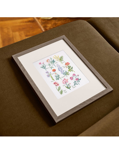 Kreuzstich-Stickset - Botanische Tafel