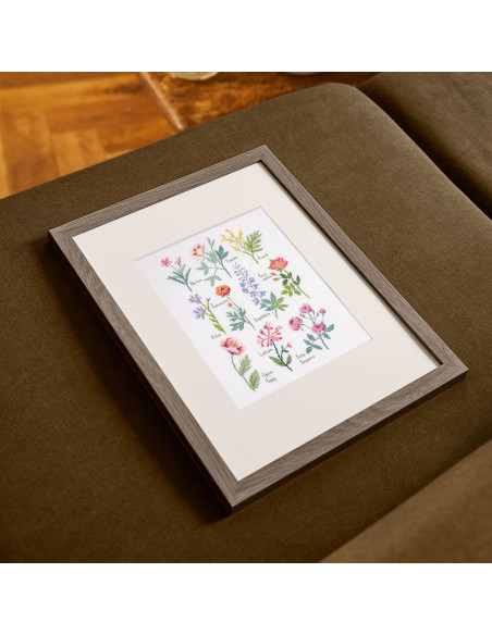Kreuzstich-Stickset - Botanische Tafel