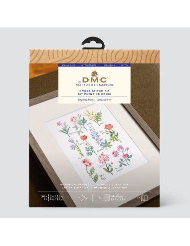 Kreuzstich-Stickset - Botanische Tafel