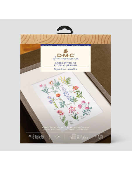 Kreuzstich-Stickset - Botanische Tafel
