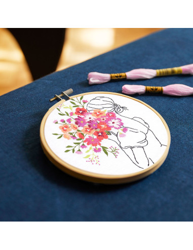 Stickset - Blumenstrauß