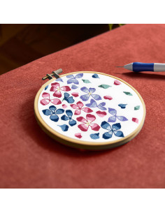 Punch-Needle-Set - Hortensienblüten