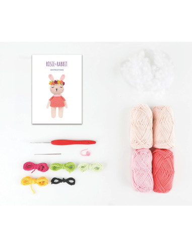 Amigurumi-Set - Rosie der Hase