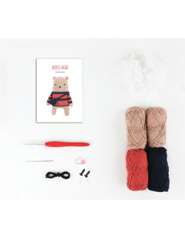 Amigurumi-Set - Benji der Bär