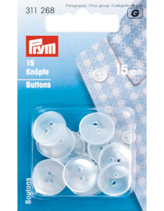 Imitations-Perlmuttknöpfe für Blusen - 15 mm