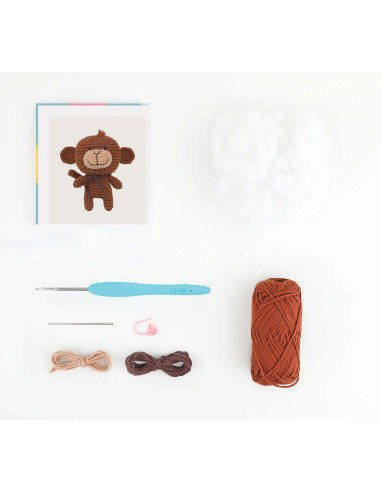 Amigurumi-Set - Mimi der Affe