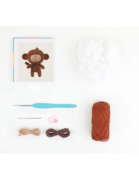 Amigurumi-Set - Mimi der Affe