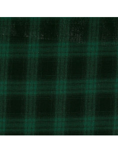 Schottischer Tartan-Flanellstoff - Grün und Schwarz 2