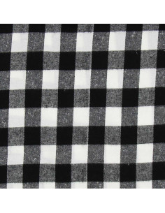Schottisches Tartan-Flanellgewebe - Schwarz und Weiß 2