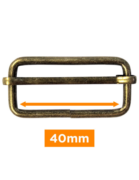 Schiebeschnalle - Bronze 40 mm