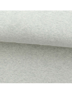 Fein melierter Jersey-Stoff - Ecru
