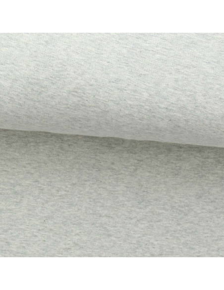 Fein melierter Jersey-Stoff - Ecru