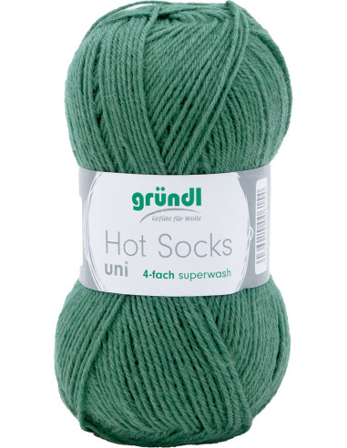 Hot Socks einfarbige Sockenwolle 50 Gründl