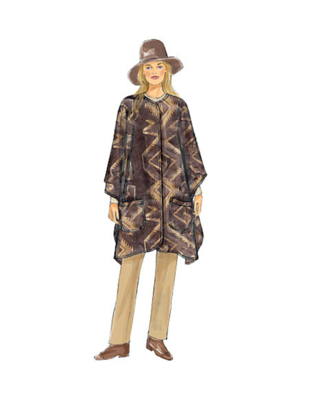 Jacken-, Mantel- und Wickelbekleidungs-Schnittmuster - Butterick 6250