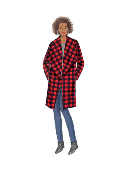 Jacken-, Mantel- und Wickelbekleidungs-Schnittmuster - Butterick 6250