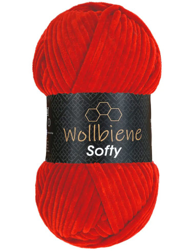 Chenille-Garn Softy Wollbiene