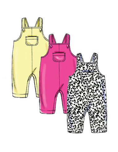 Jackenmuster, Latzhose, Hose, Baby-Nest und Hut - Butterick 6238
