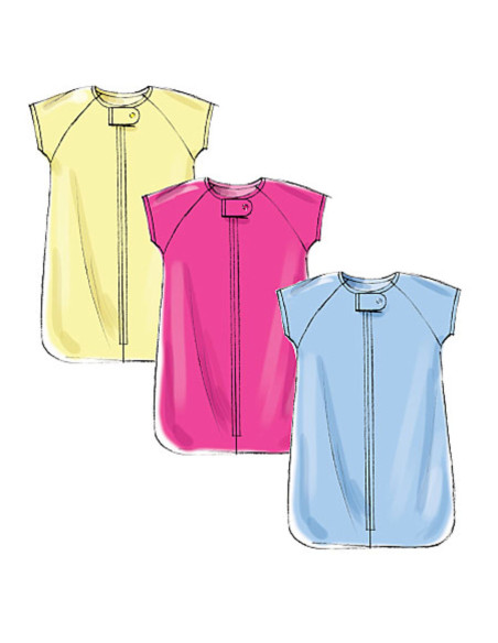 Jackenmuster, Latzhose, Hose, Baby-Nest und Hut - Butterick 6238
