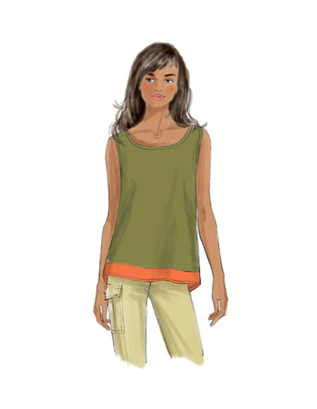 Oberteil-Schnittmuster - Butterick 6214