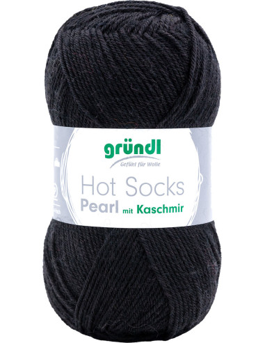 Hot Socks Pearl einfarbige Sockenwolle Gründl