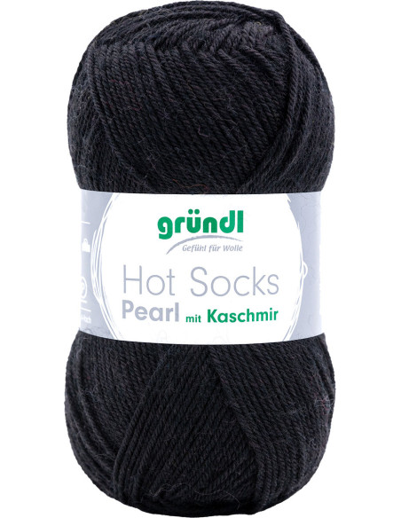 Hot Socks Pearl einfarbige Sockenwolle Gründl