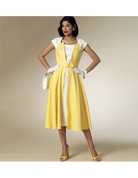 Kleid- und Gürtelmuster - Butterick 6211