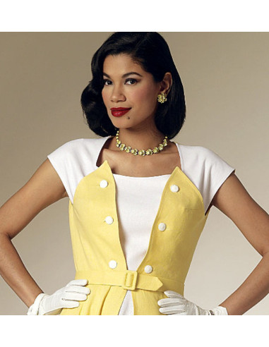 Kleid- und Gürtelmuster - Butterick 6211
