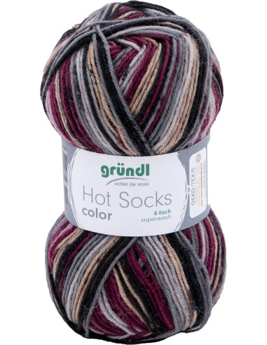 Hot Socks Wolle Farbe Gründl
