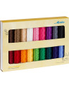 18er Set Stickgarn Mettler Polysheen 200m