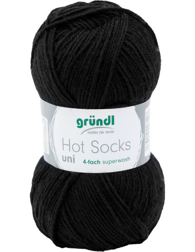 Hot Socks einfarbige Sockenwolle 50 Gründl