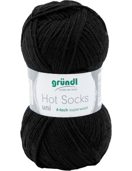 Hot Socks einfarbige Sockenwolle 50 Gründl