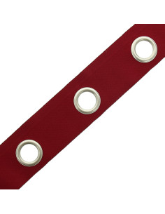 Mattsilberne Ösenband - Kardinalrot 2