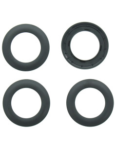 Satz von 8 Vorhangösen Ø44 mm - Matt - Grau 2