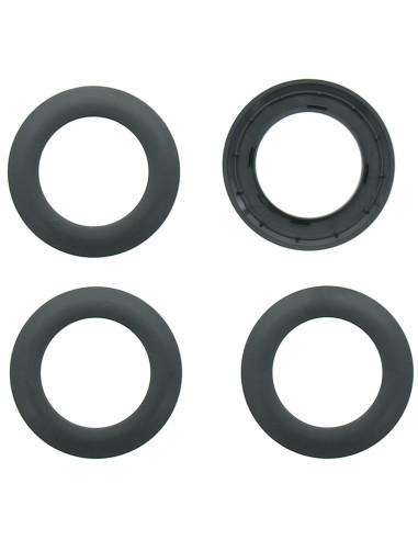 Satz von 8 Vorhangösen Ø44 mm - Matt - Grau
