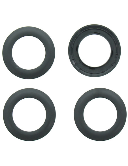 Satz von 8 Vorhangösen Ø44 mm - Matt - Grau