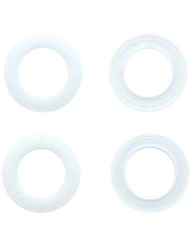 Satz von 8 Vorhangösen Ø44 mm - Matten - Weiß