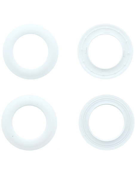 Satz von 8 Vorhangösen Ø44 mm - Matten - Weiß