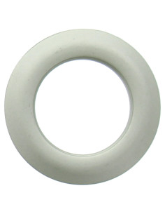 Satz von 8 Vorhangösen Ø44 mm - Satiniert - Hell Silber