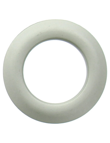 Satz von 8 Vorhangösen Ø44 mm - Satiniert - Hell Silber