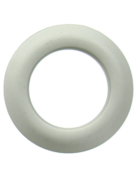 Satz von 8 Vorhangösen Ø44 mm - Satiniert - Hell Silber